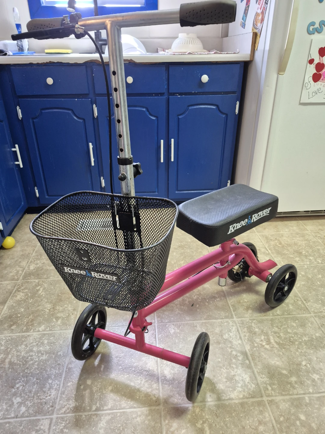 Knee Rover Walker with Basket - Pink - photo 2