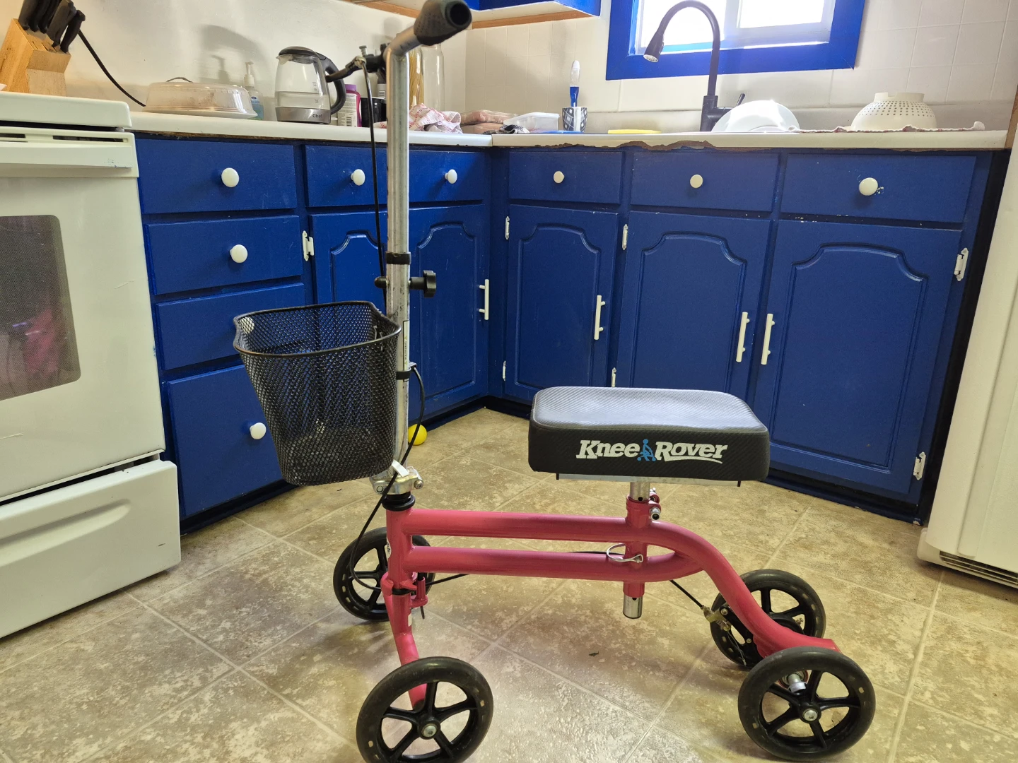 Knee Rover Walker with Basket - Pink - photo 3