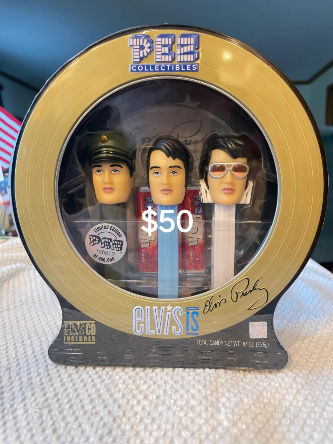 PEZ Elvis Presley Collectibles Set with CD