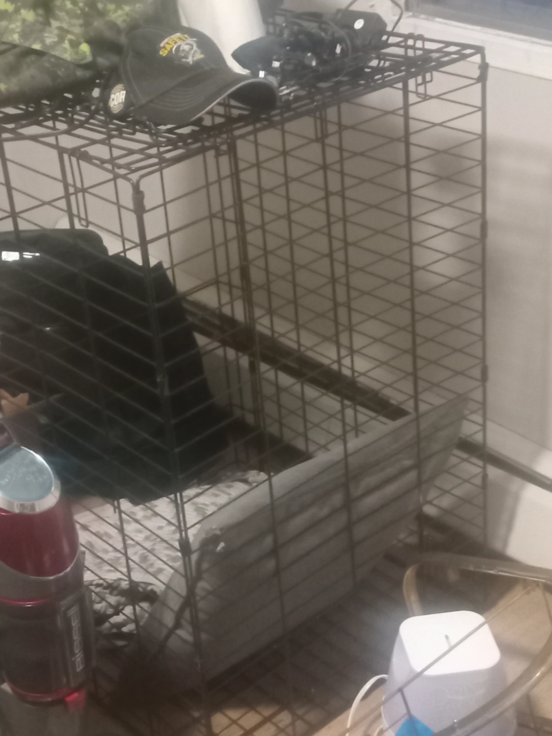 Black Metal Wire Dog Crate