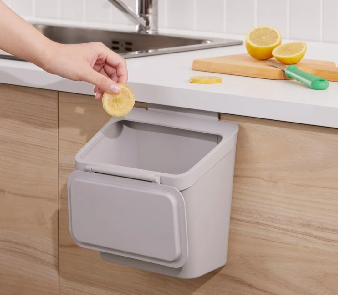 New trash can for cabinet