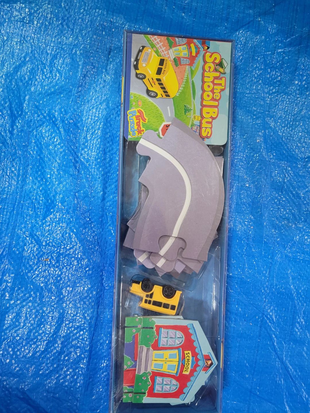 Paper Rock School Bus Track Puzzle