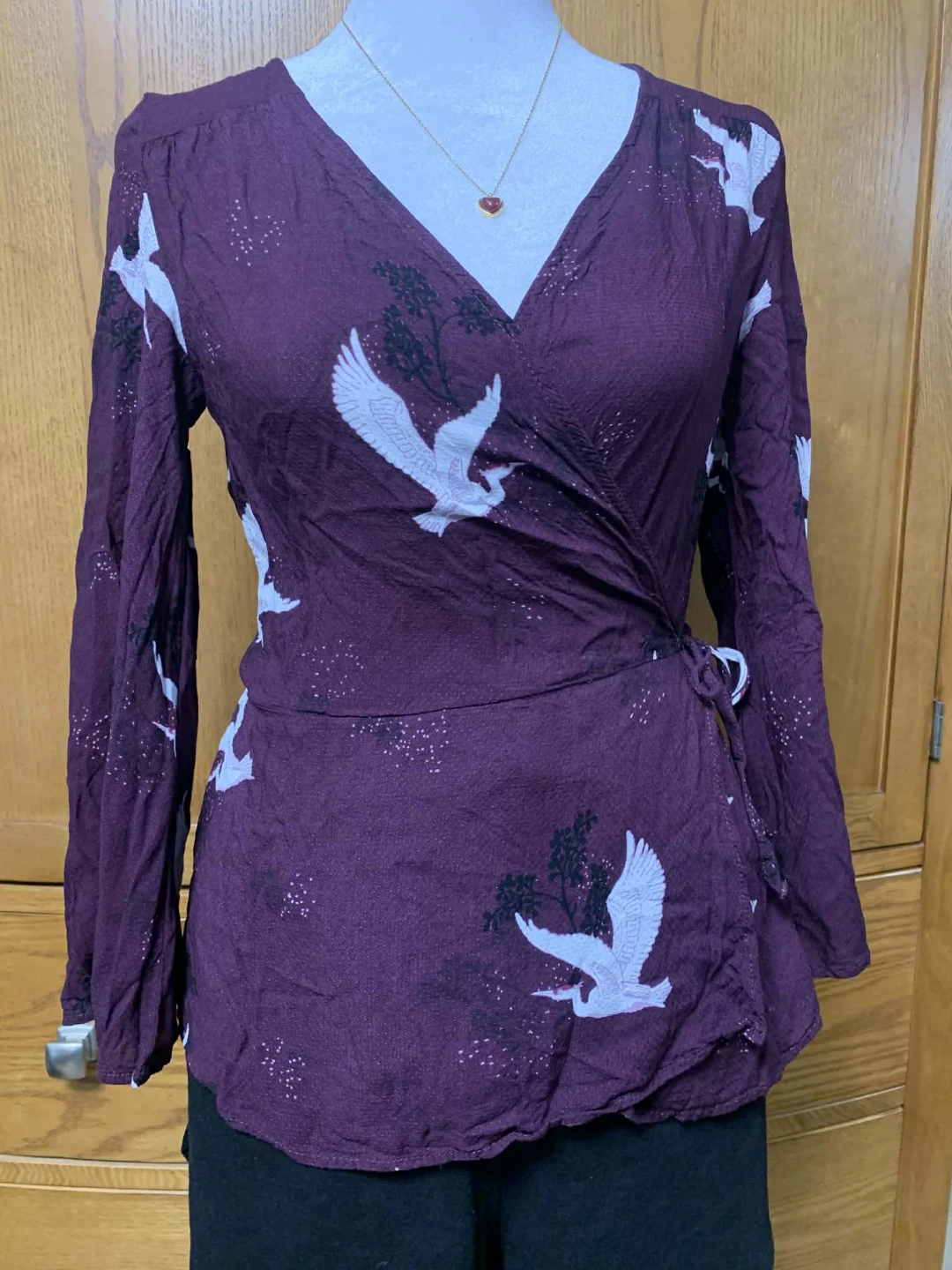 Dynamite Women's XS Wrap Blouse - photo 2