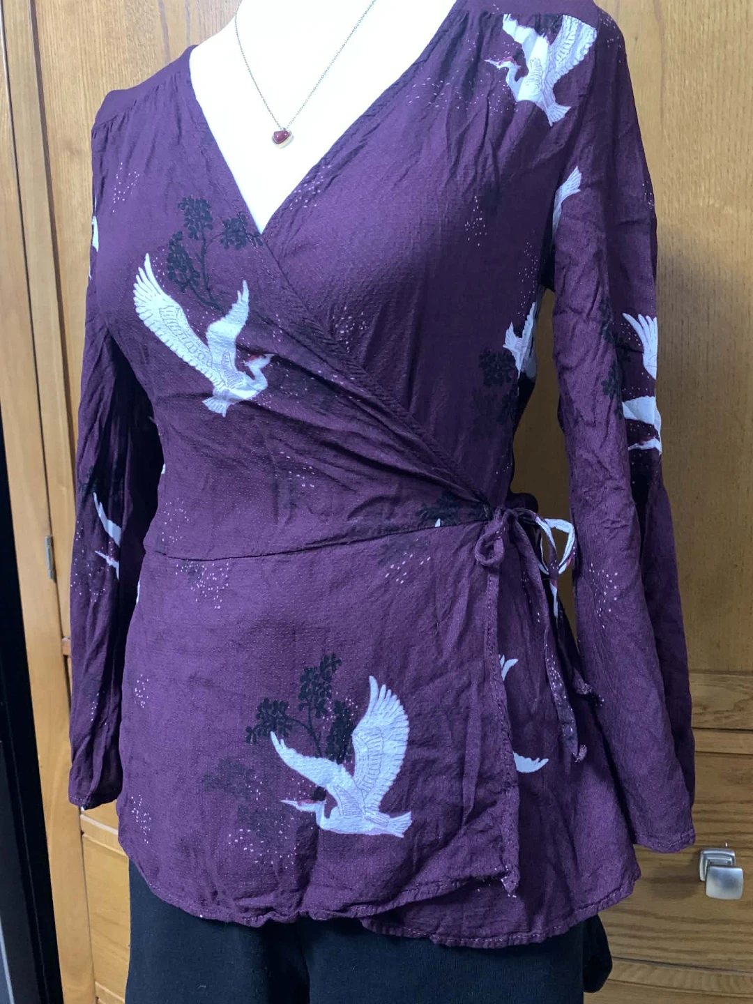 Dynamite Women's XS Wrap Blouse - photo 3