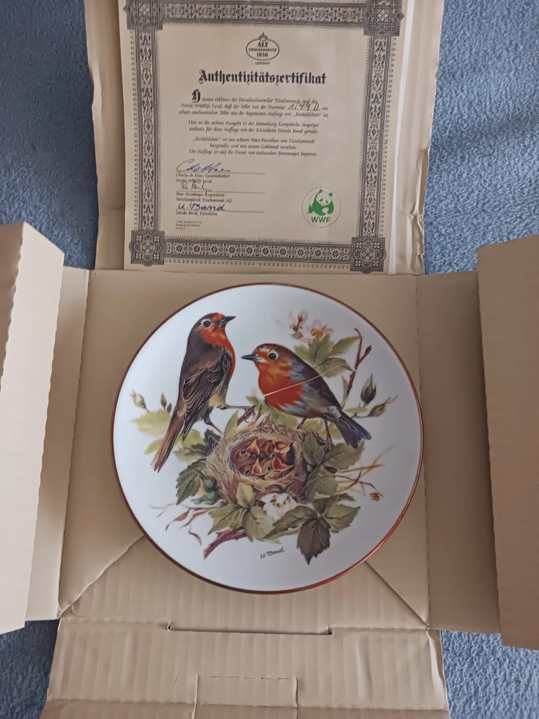 WWF Collection Plate - European Songbirds Series - photo 2