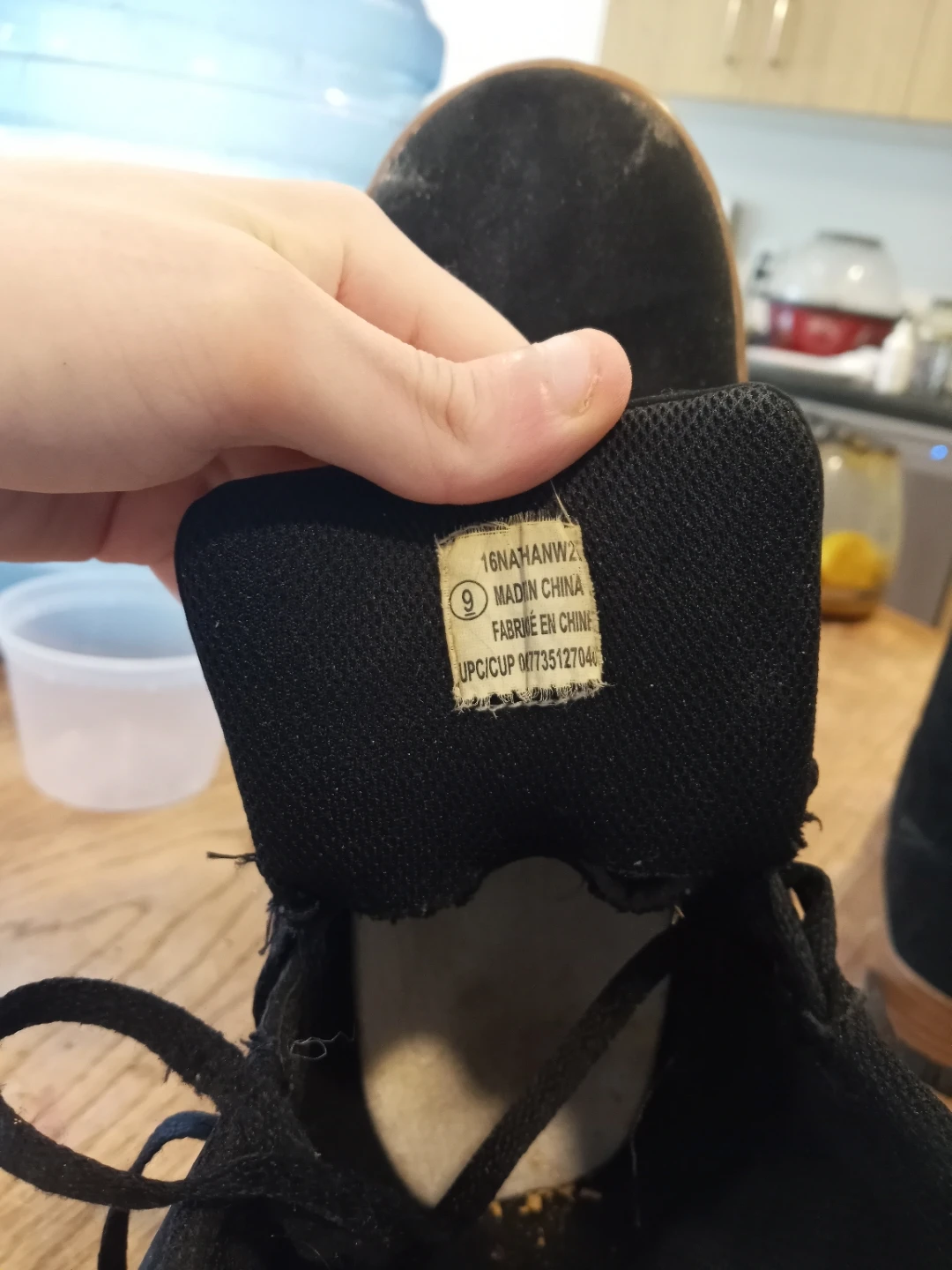Black High-Top Sneakers Size 9 - photo 3