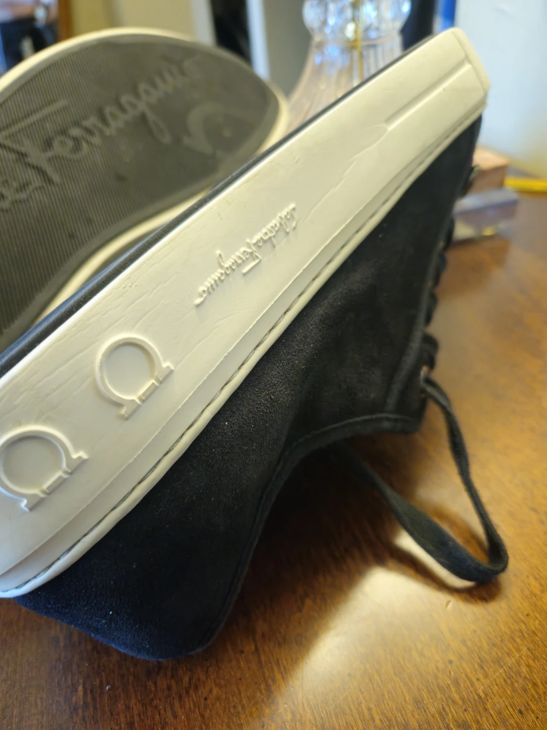 Salvatore Ferragamo Black Suede Sneakers - photo 4