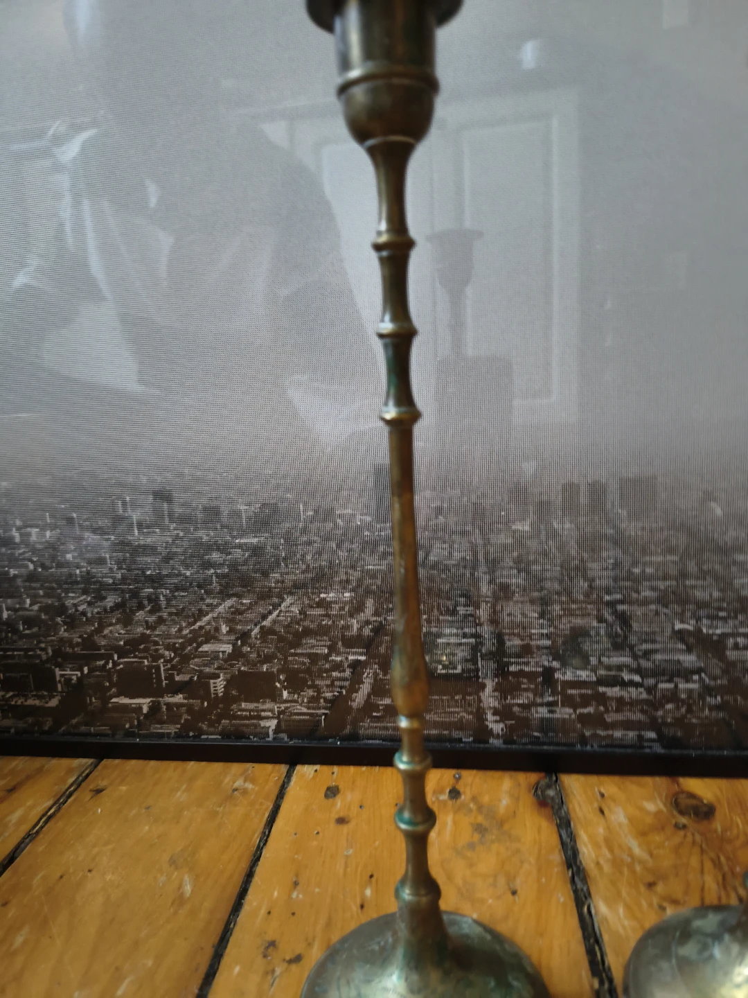 Brass Candlestick Holders (Pair) 12 inches tall - photo 3
