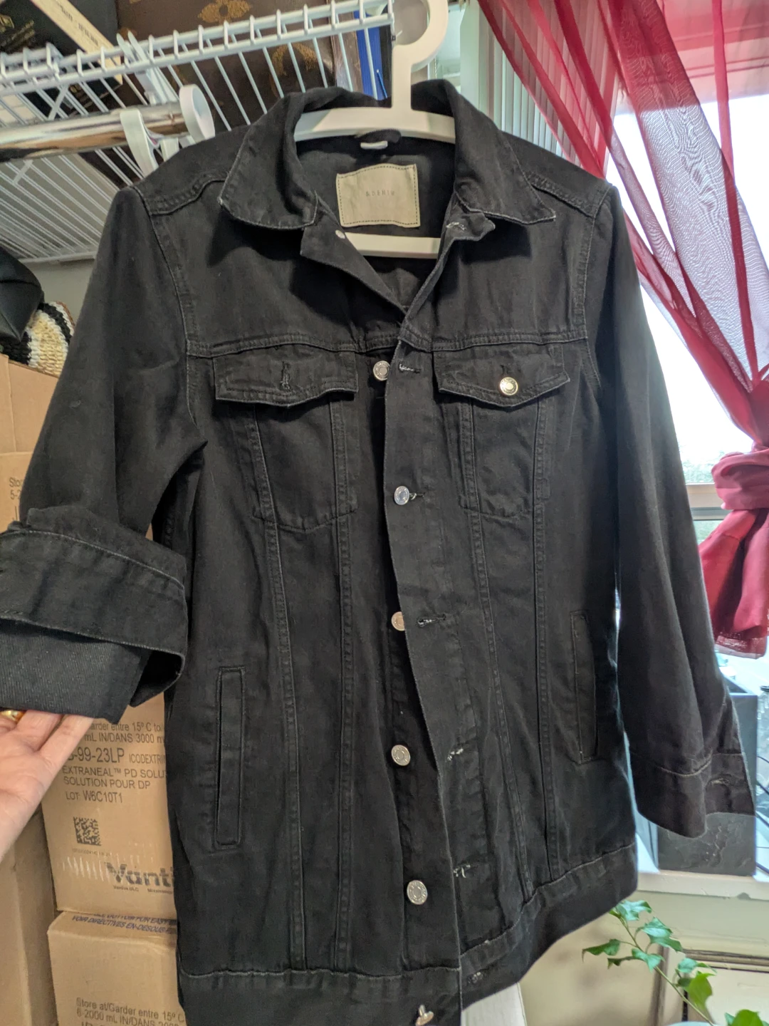 Black Denim Jacket - & DENIM