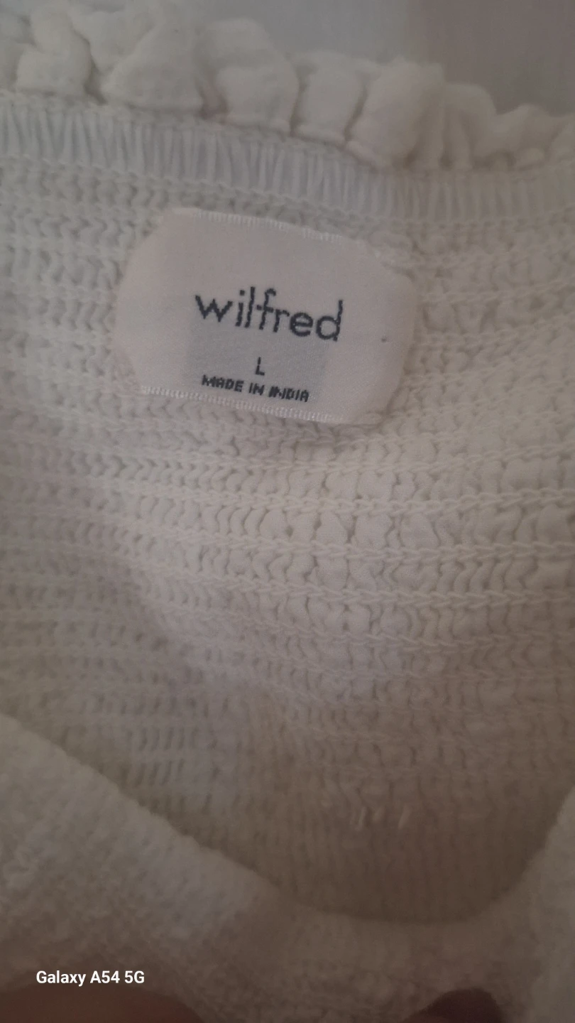 Wilfred White Textured Mini Dress Size L - photo 4