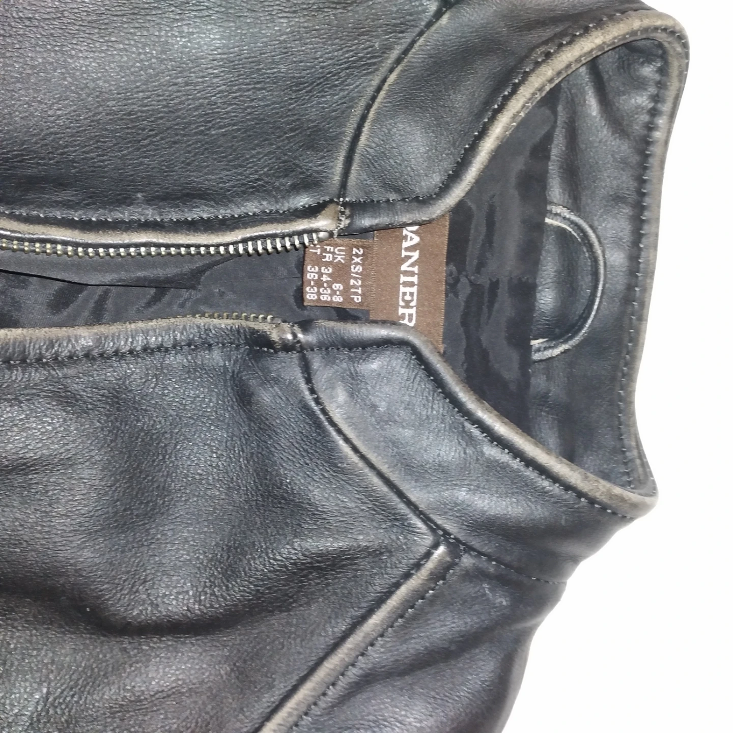 DANIER Black Leather Jacket - photo 2