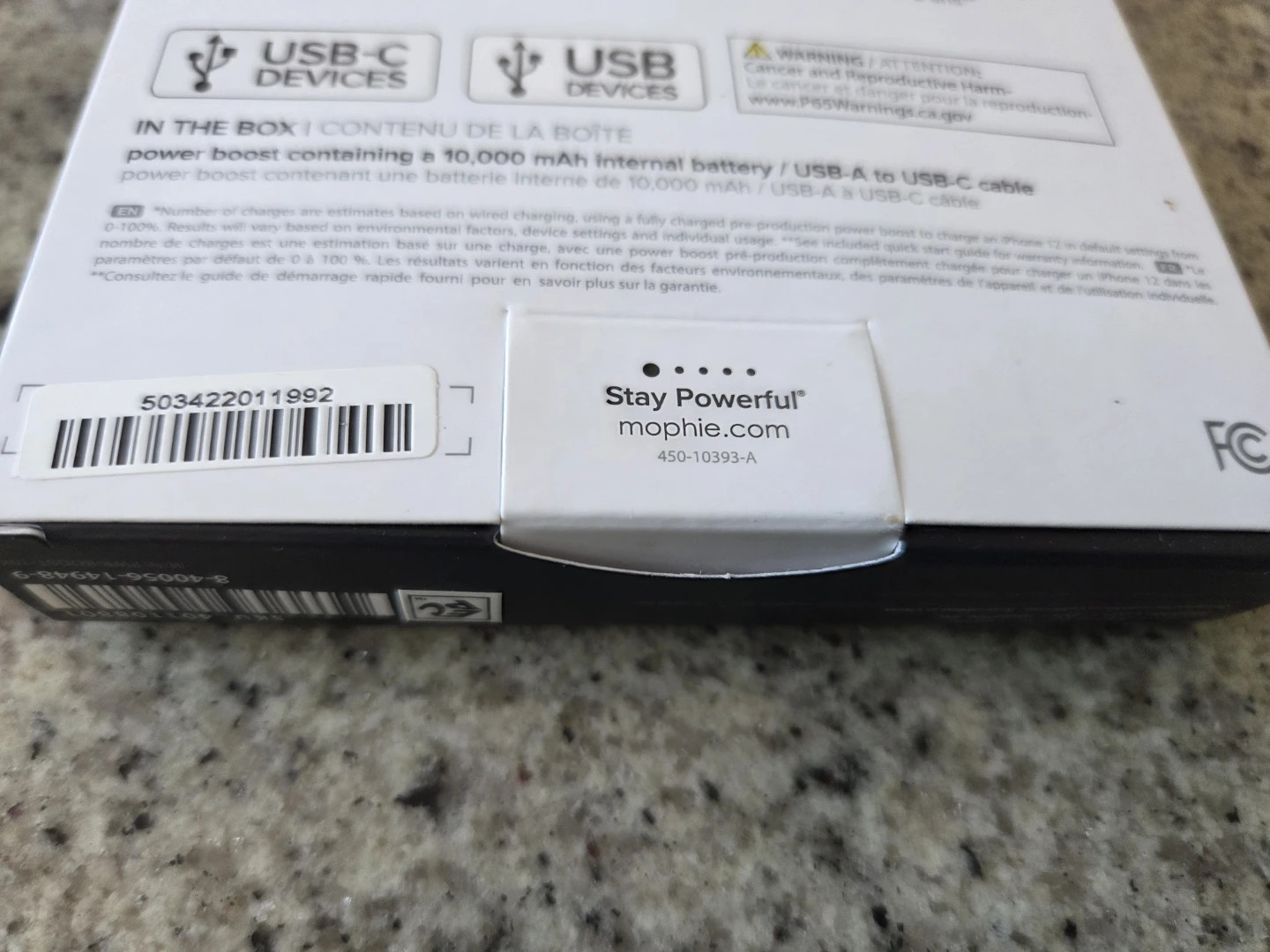 Mophie Power Boost Portable Charger - 10,000 mAh USB -C & A - photo 3