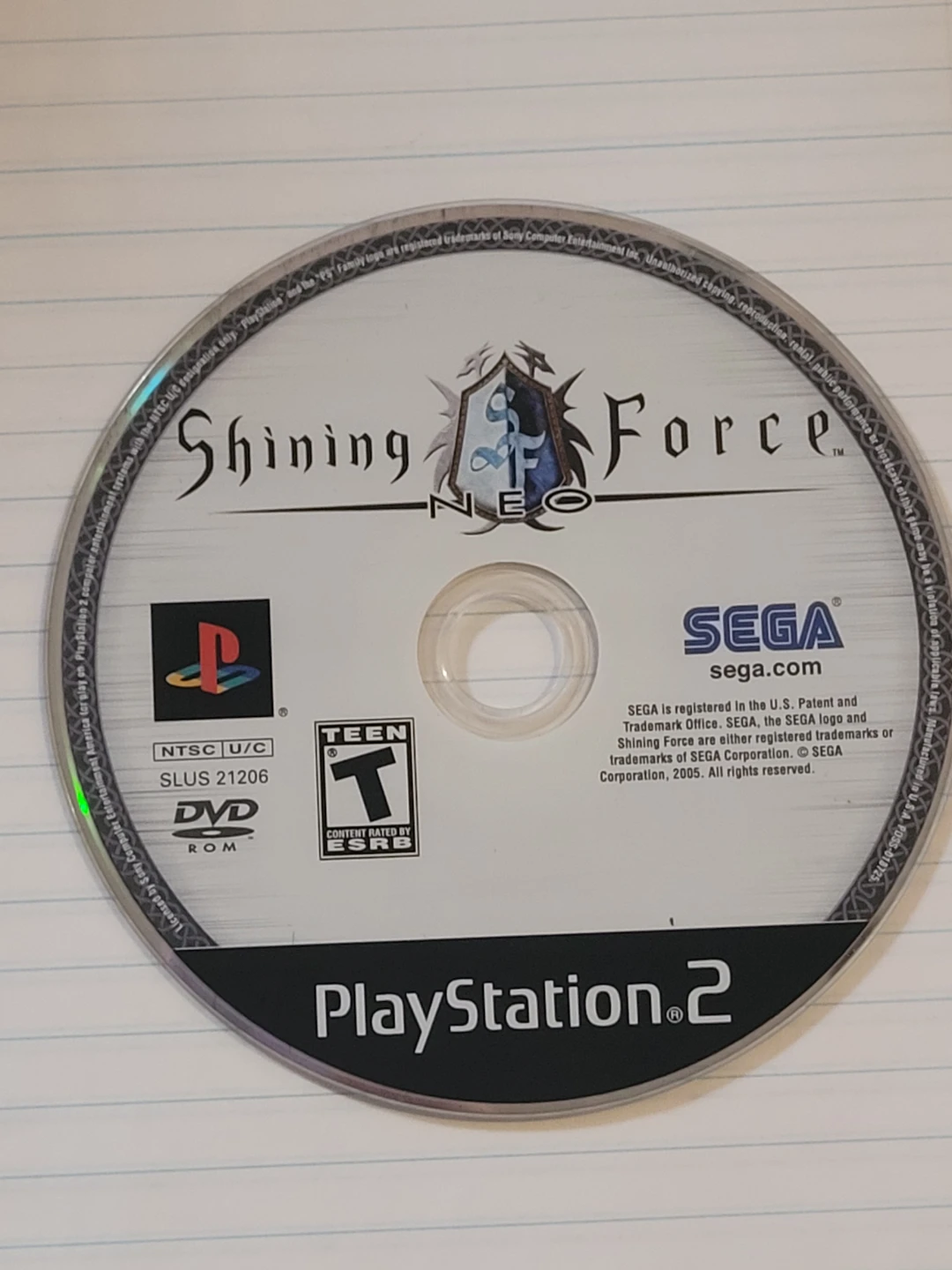 Shining Force Neo PlayStation 2 Game Disc