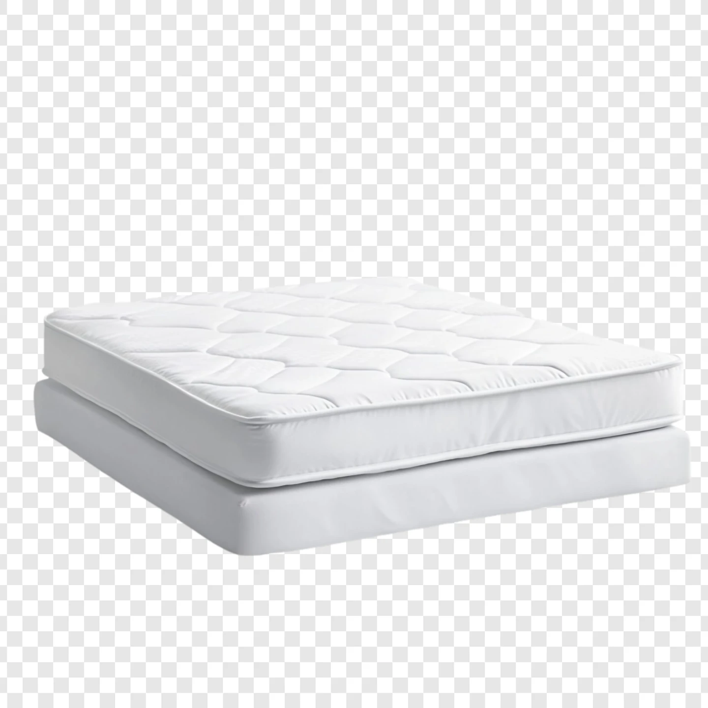 White Mattress and Box Spring Set