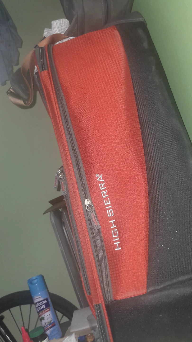 High Sierra Red Rolling Suitcase