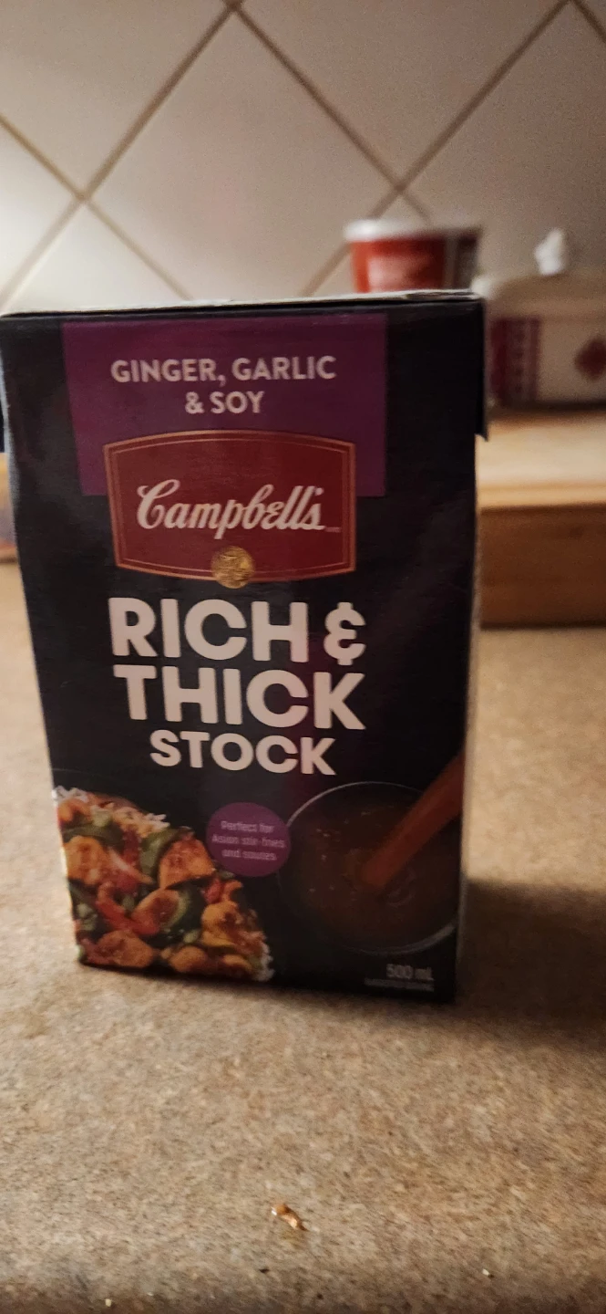 Campbell's Ginger Garlic & Soy Rich & Thick Stock (500 mL)