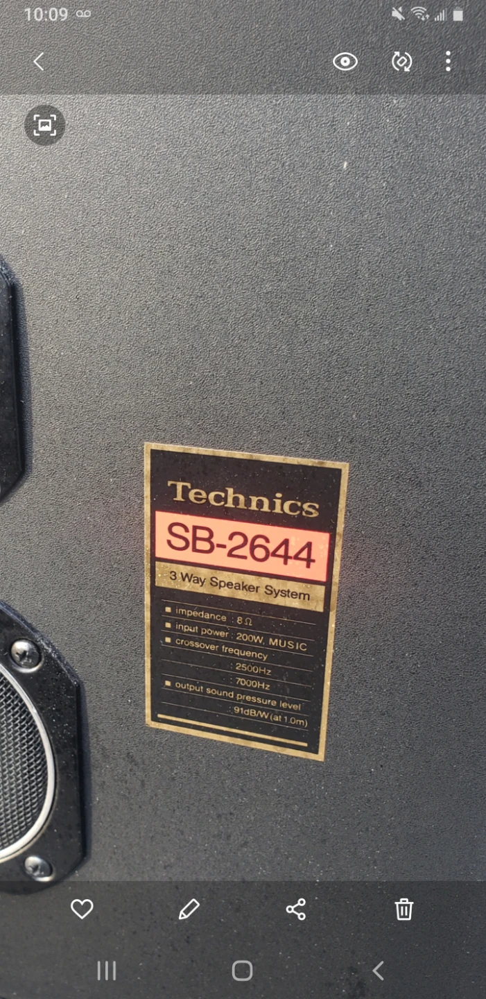 Technics SB-2644 3 Way Speaker System - photo 2
