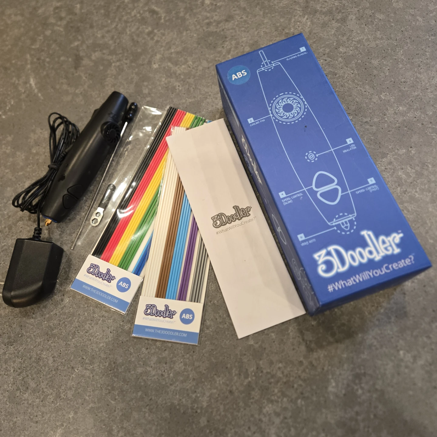 3Doodler 3D Printing Pen with ABS Plastic