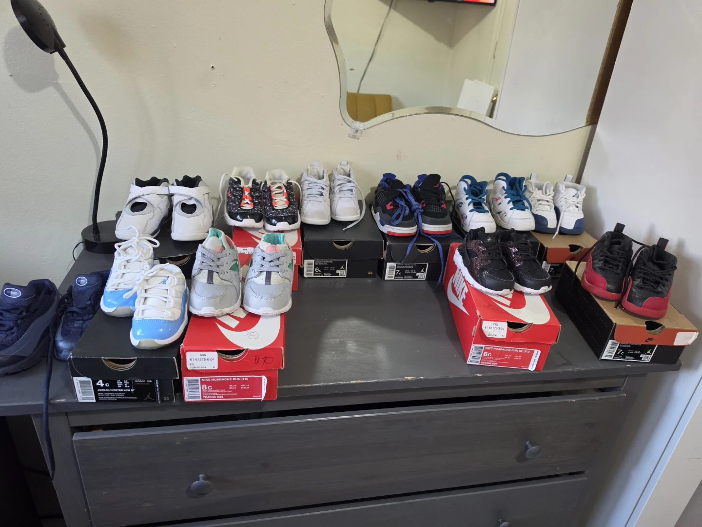 Bundle of Kids' Sneakers - Nike Air Force 1s & Jordan 4s