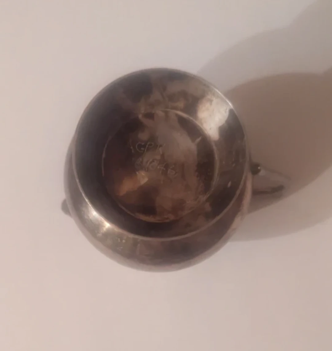 Silver-Plated Creamer and Sugar Bowl Set - photo 2