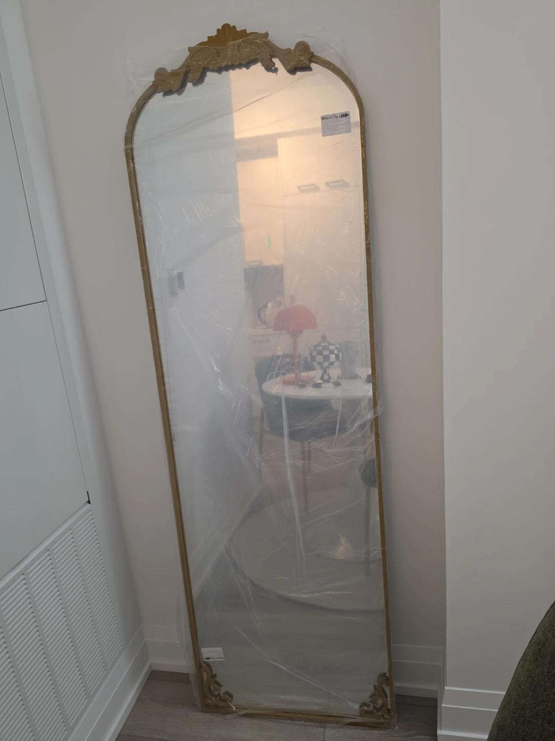 Gold Arch Floor Mirror - photo 3