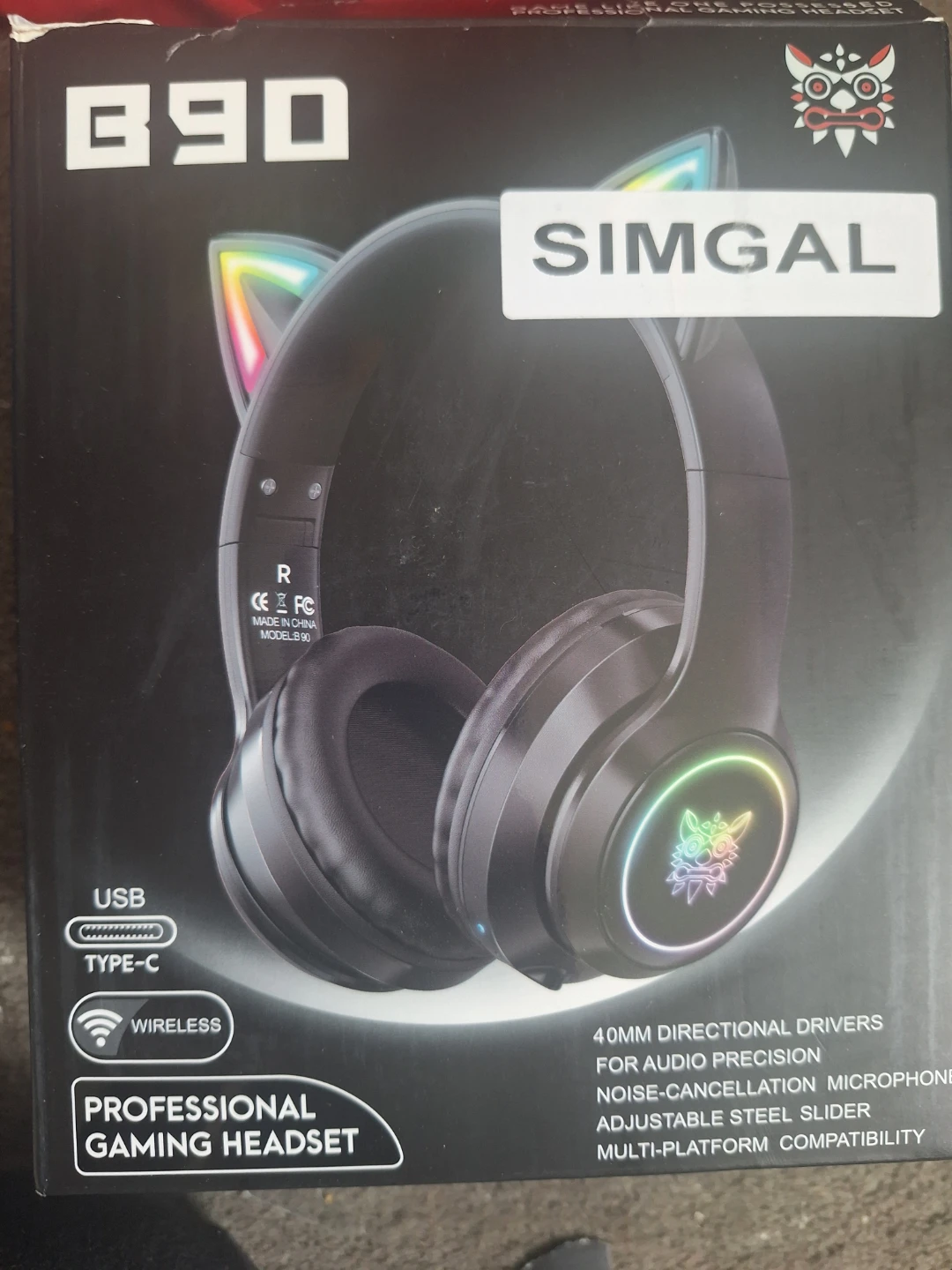 Headphones Gaming Professional Mic B90