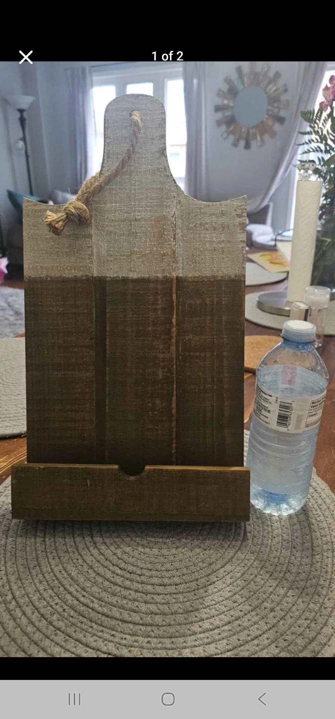 Rustic Wooden Photo Frame Stand