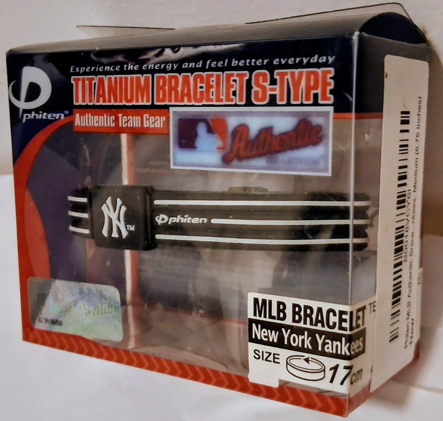 NY Yankees Titanium Phiten Bracelet S-Type - photo 3