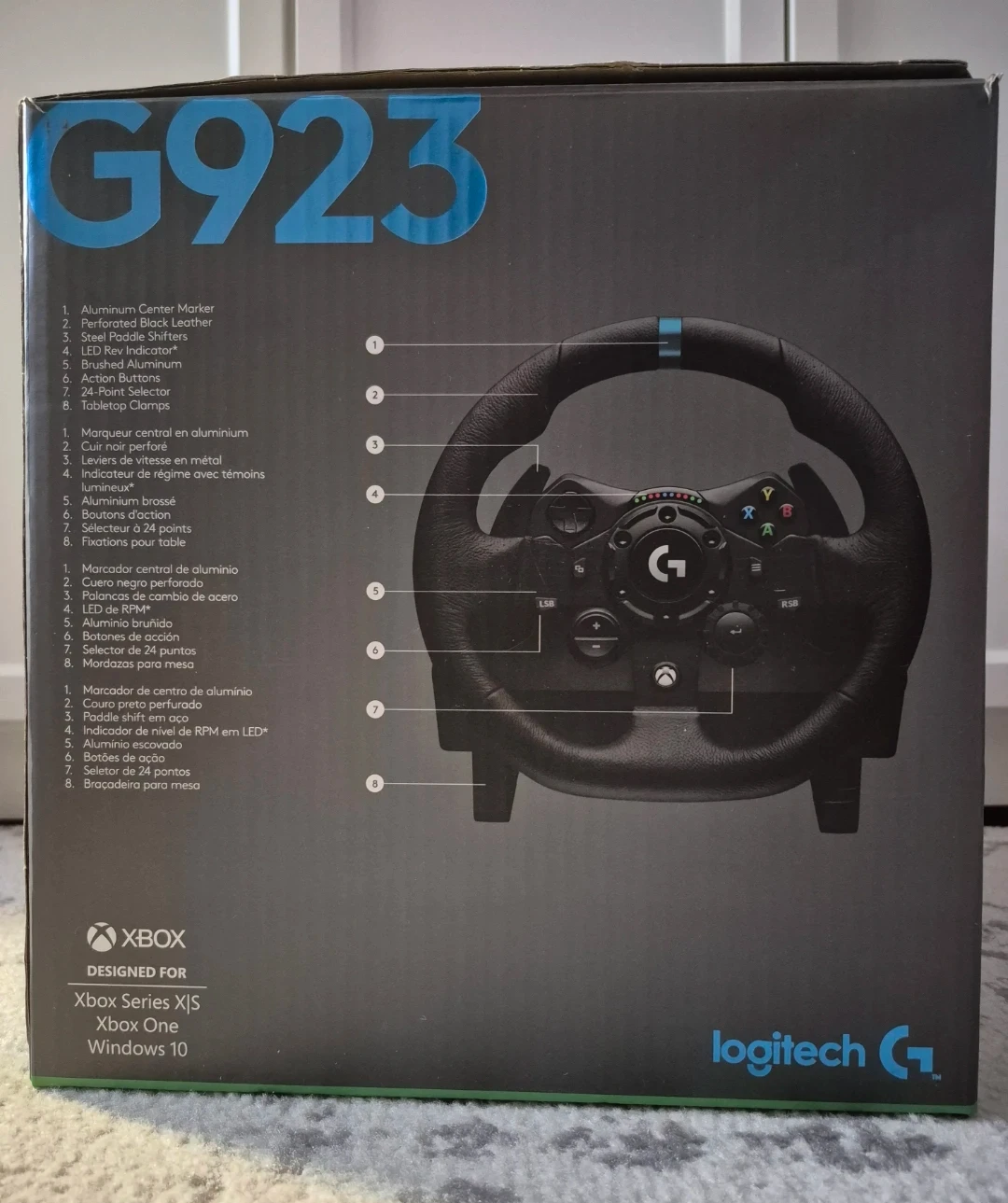 Logitech G923 TRUEFORCE Racing Wheel and Pedals for Xbox/PC - photo 2