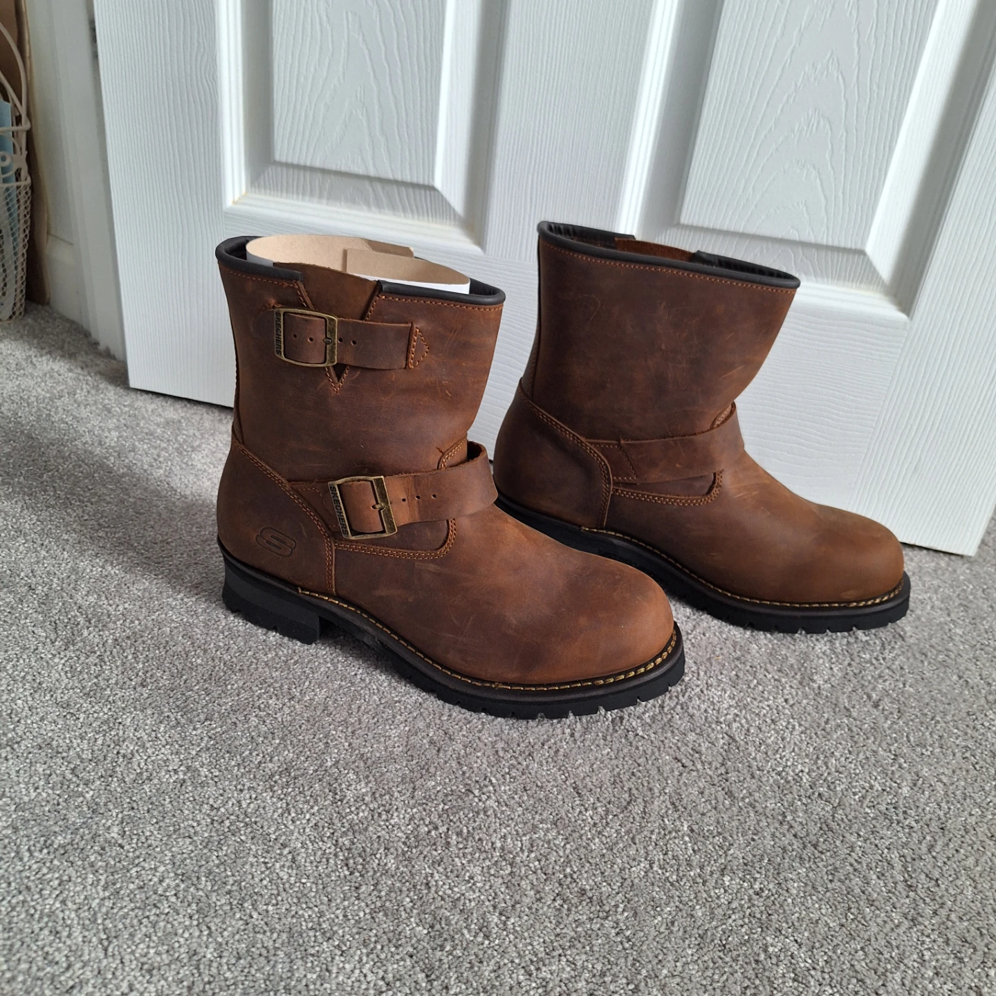 Skechers Utility Work Boots Men's Size 11.5 Brown Leather - photo 5