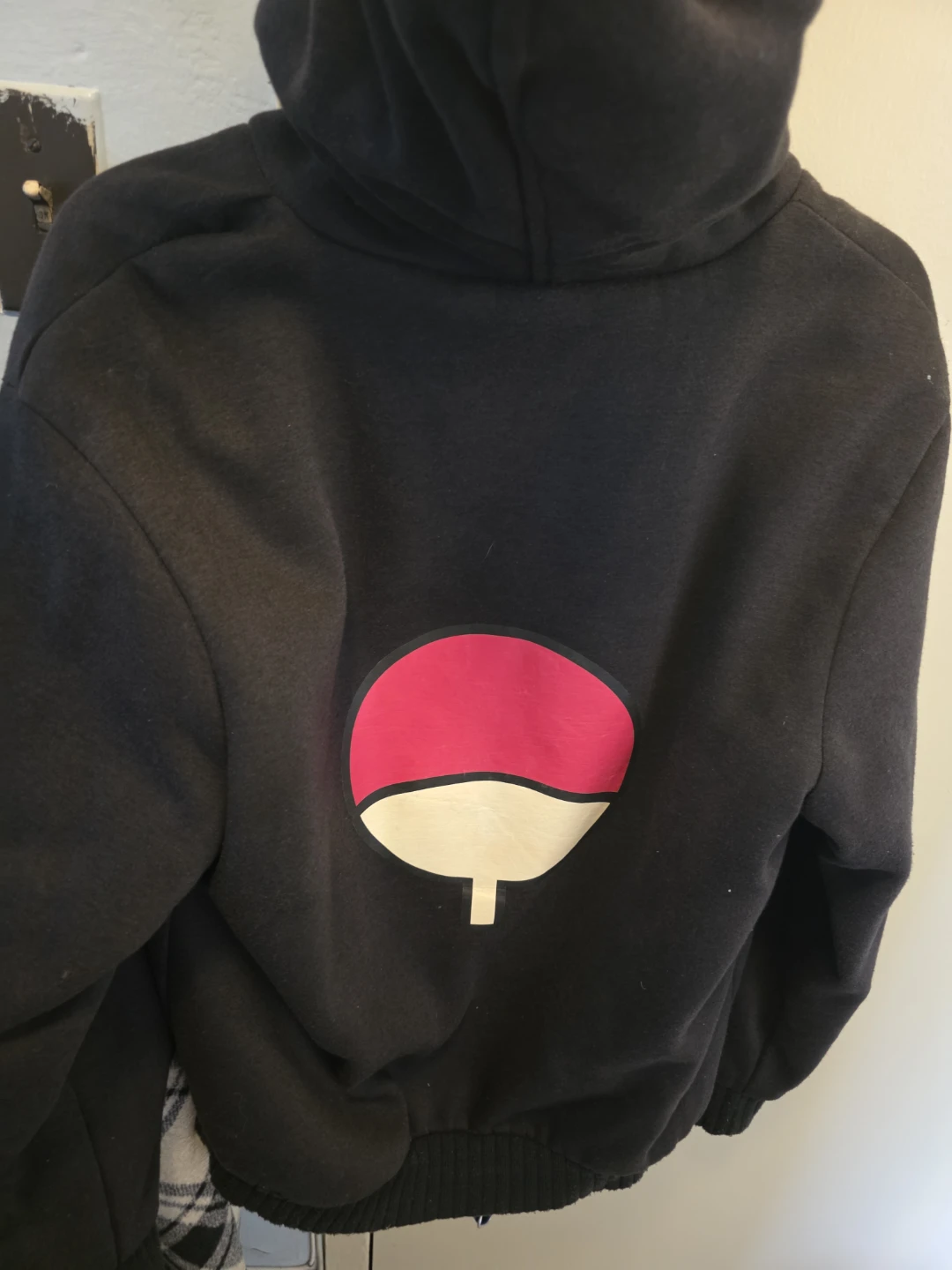 Naruto Uchiha Clan Symbol Fleece Lined Bomber Jacket - photo 3