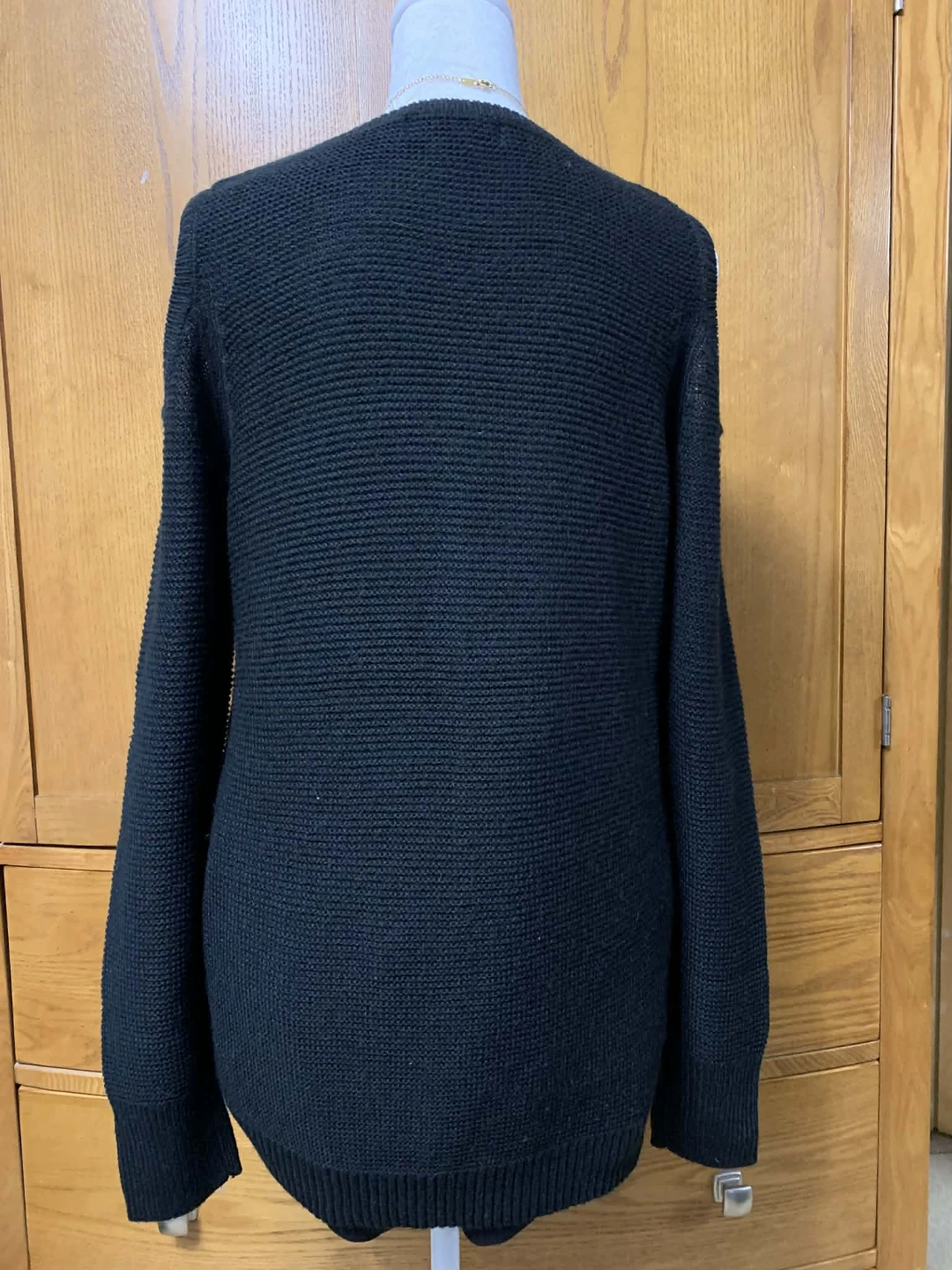Mossimo Black Cold Shoulder Sweater Size S - photo 2