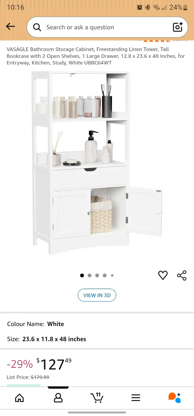 Storage Cabinet with drawers and magnet doors