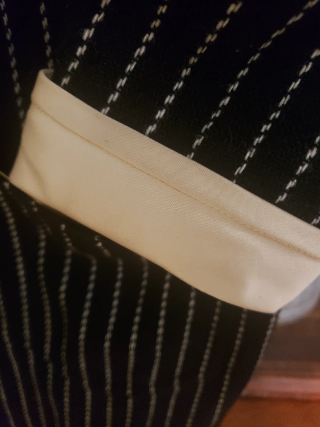 Oscar de la Renta Boutique Black Pinstripe Dress - photo 3