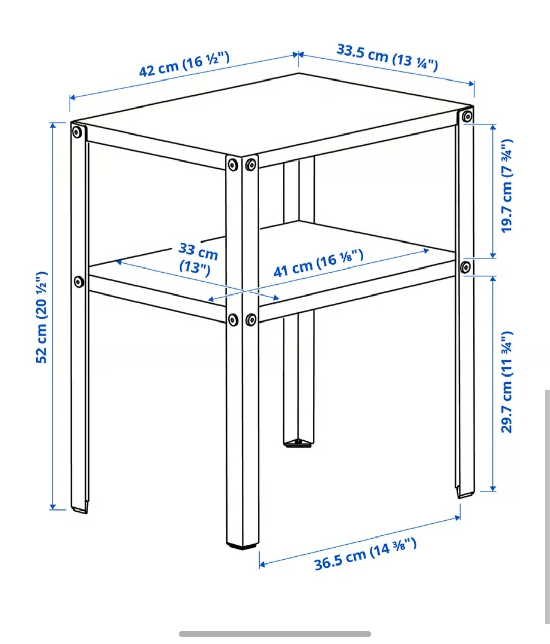 Double bed frame + Side table - photo 4