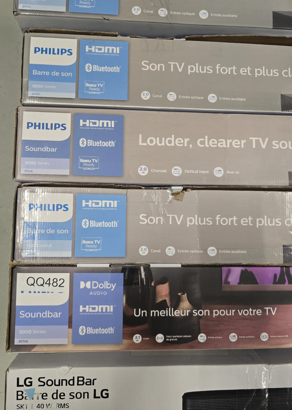 Bulk Sale - Philips 5706 x 1 + 5106 x 4 +  LG x 1 Soundbars