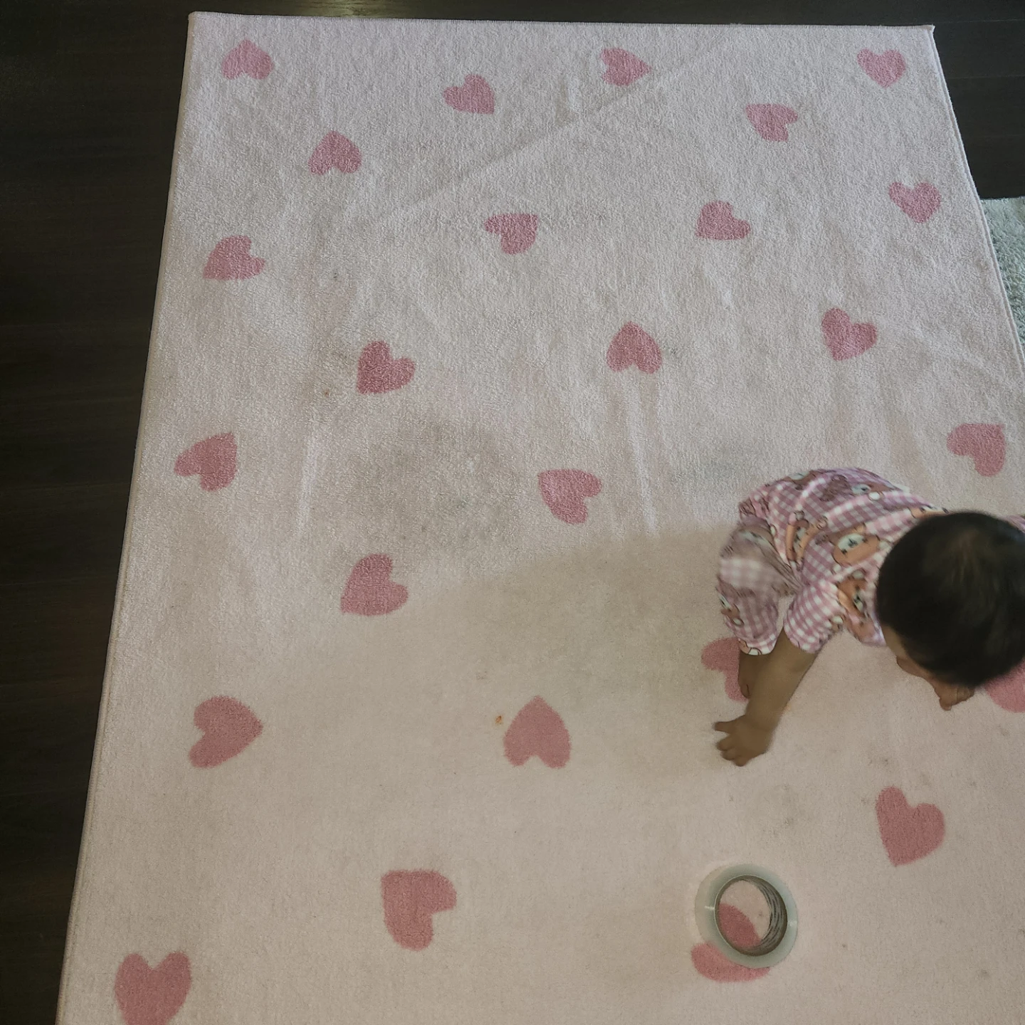 Pink Heart Pattern Area Rug - photo 2