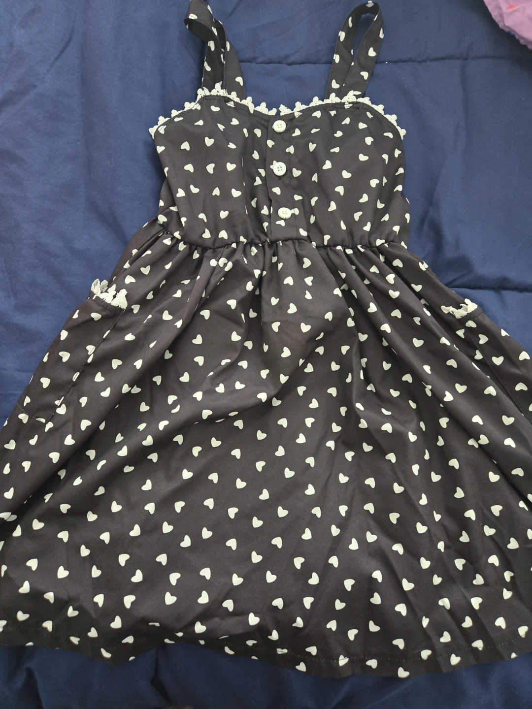 Black white hearts 6Y