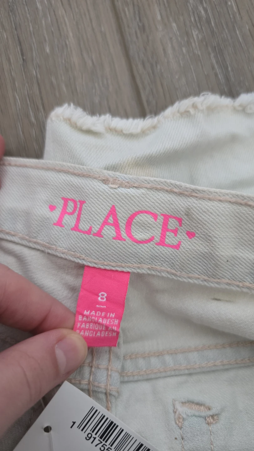 The Children's Place Girls Light Wash Denim Shorts Size 8yr kids - photo 3