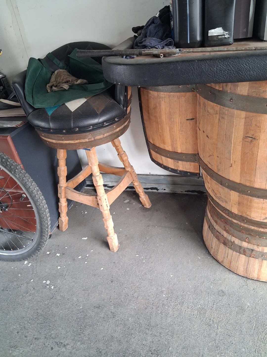Bar Stool with Patchwork Seat - photo 4