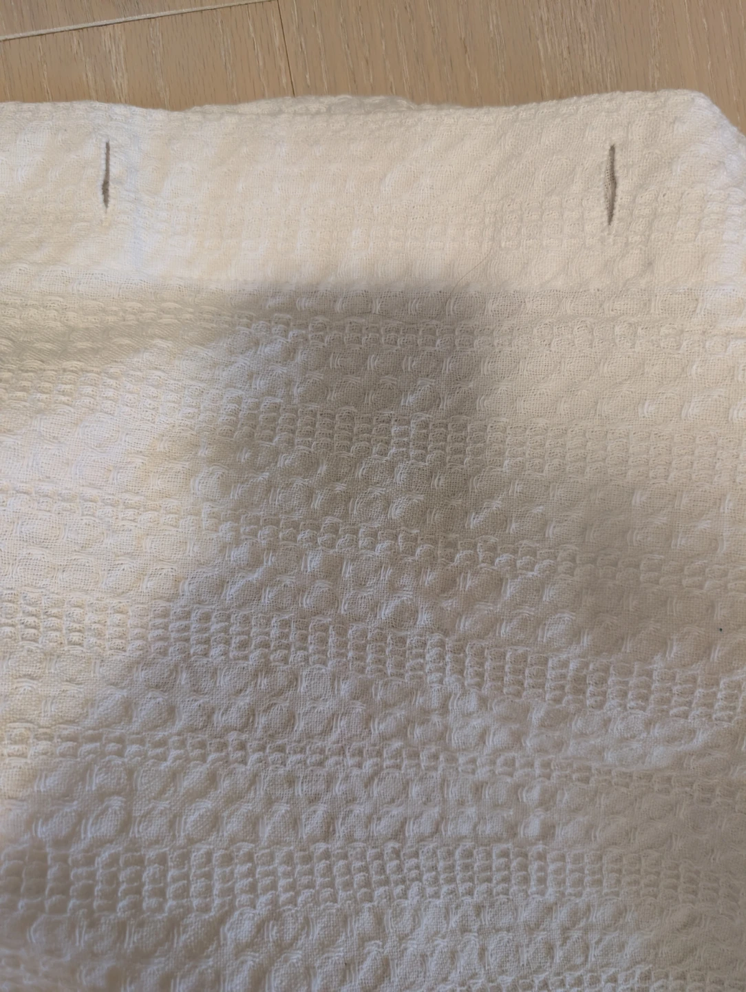 White Cotton shower curtain