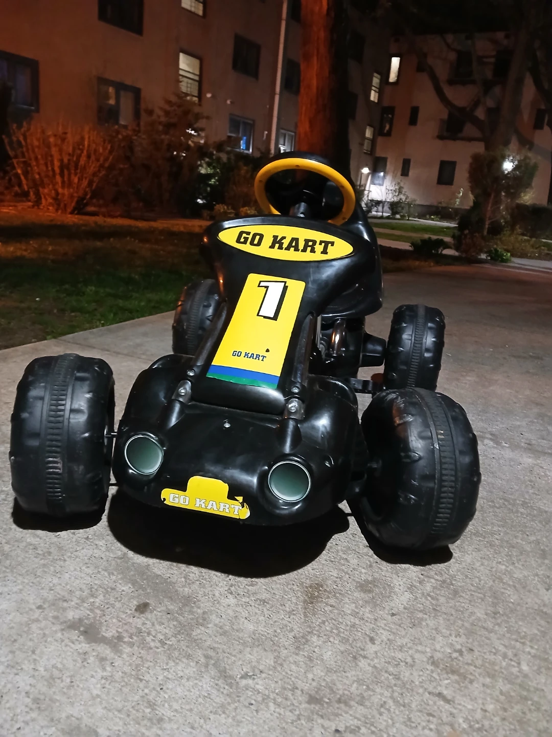 Black Go Kart Ride-On Toy - photo 2