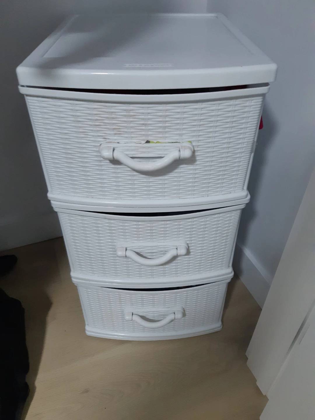 White 3-Drawer Storage Unit