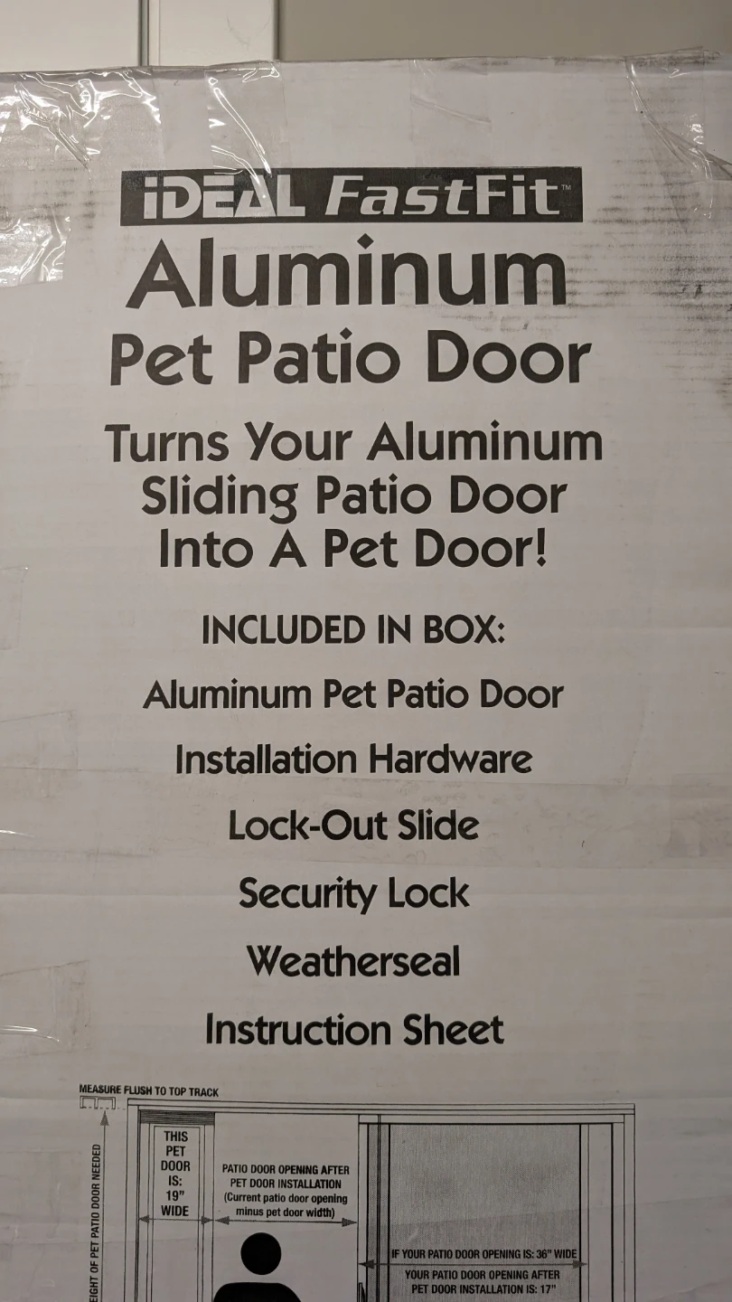 IDEAL FastFit Aluminum Pet Patio Door - photo 2