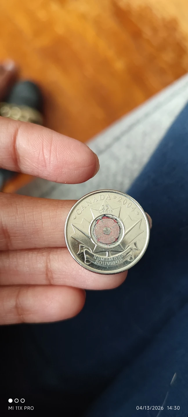 2004 Canada 25 Cents Commemorative Coin