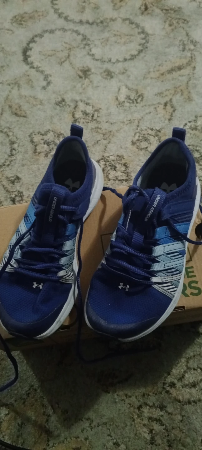 Under Armour Blue Running Shoes - Youth Size 1Y