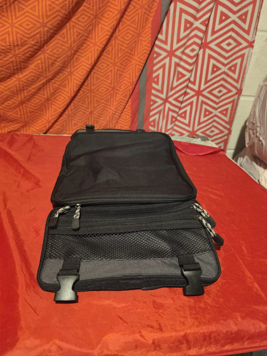 Black Utility and Laptop Bag w/ Buckles & Zippers - photo 3