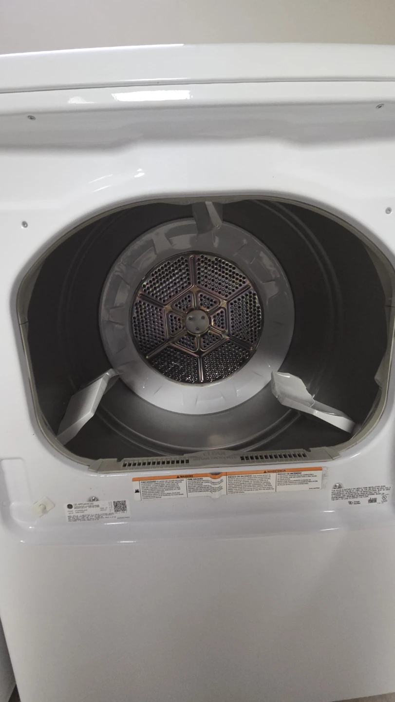 GE White Top Load Washer and Front Load Dryer Set - photo 5