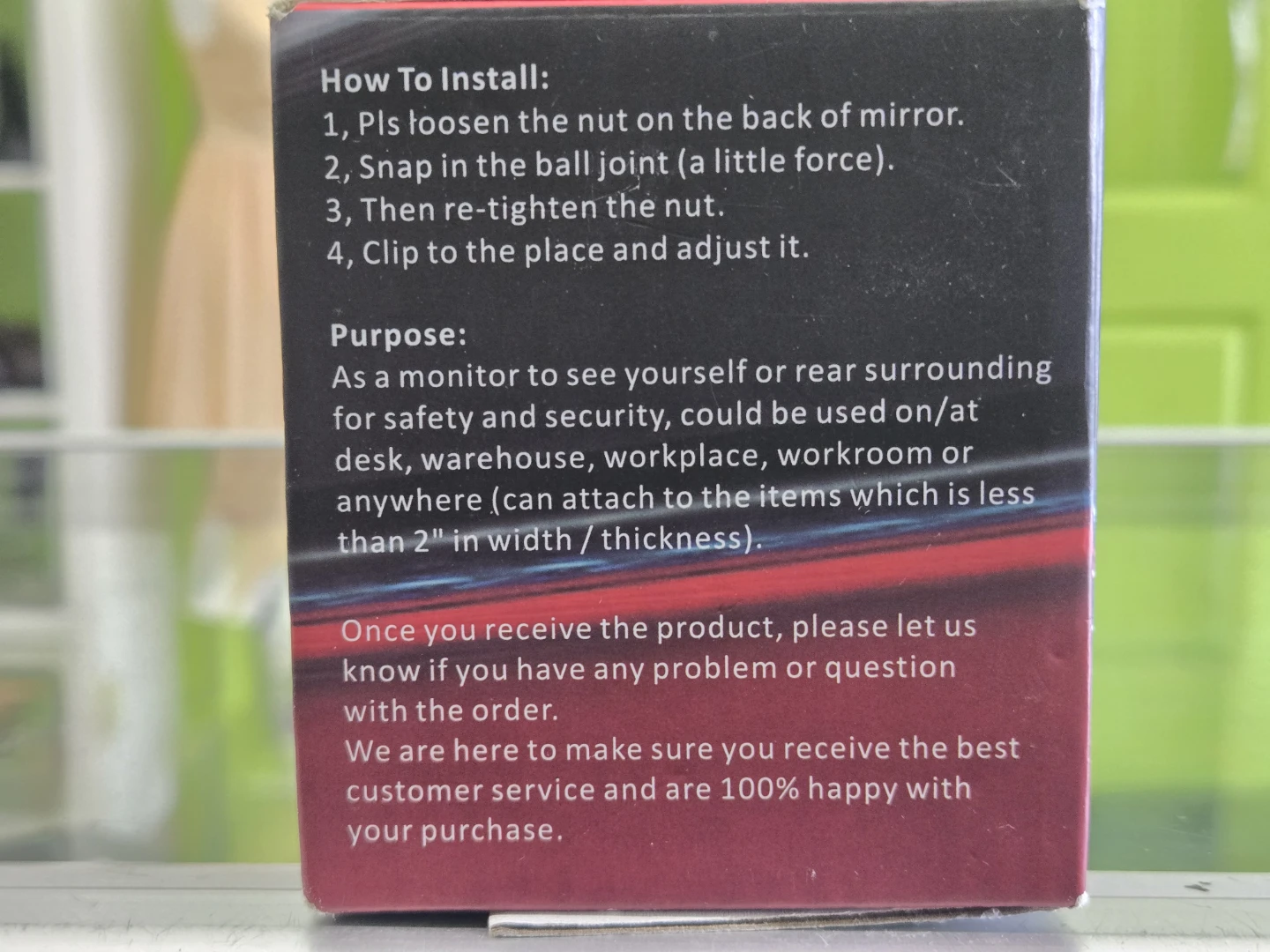 Clip-On Security Mirror / Desk Rear View Mirror 🪞💻 - photo 4