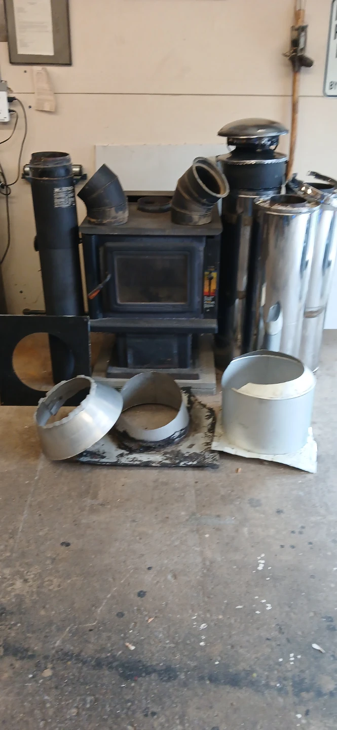 Wood Stove and Chimney Pipe Parts